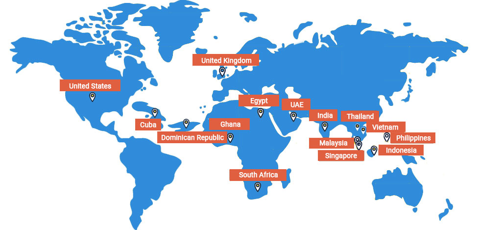 Misha Infotech's Global Presence